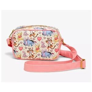 Loungefly Disney Winnie The Pooh Hearts Camera Crossbody Bag | NWT